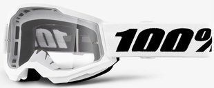 Маска кросова підліткова 100% STRATA II Youth Goggle White - Clear Lens One size