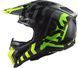 Мотошлем LS2 MX703 C X-Force Barrier Hi-Viz Yellow Green XXXL