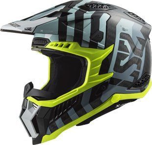 Мотошлем LS2 MX703 C X-Force Barrier Sky Blue L
