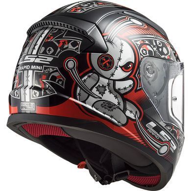 Мотошлем детский LS2 FF353J Voodoo Black Red S