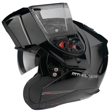 Мотошолом MT ATOM SV Solid Gloss Black L