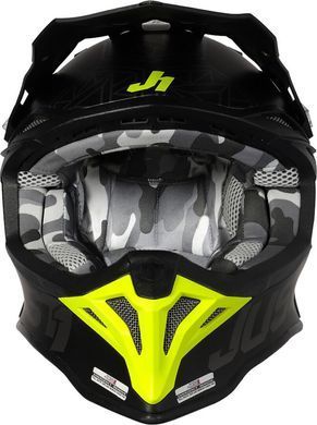 Мотошлем Just1 J39 Kinetic Camo Fluo Yellow Red Black - Matt S