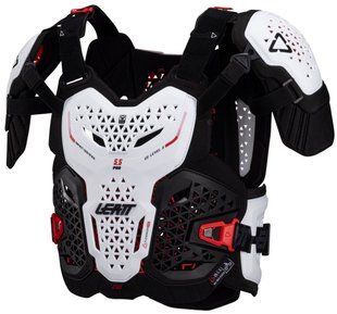 Захист тіла LEATT 5.5 PRO EVO Chest Protector White XXL, S-M