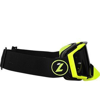 Мотоочки LAZER Goggle Race Style Black Yellow - Mirror Silver Lens
