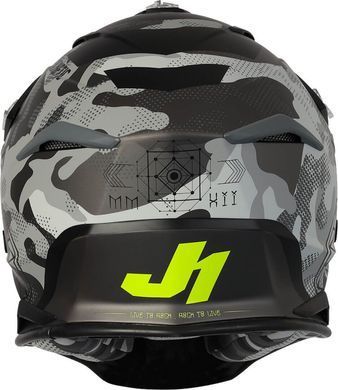 Мотошлем Just1 J39 Kinetic Camo Fluo Yellow Red Black - Matt S