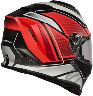 Мотошолом Origine Dinamo Galaxy Fluo Red - Black - Matt M