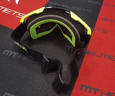 Мотоочки LAZER Goggle Race Style Black Yellow - Mirror Silver Lens