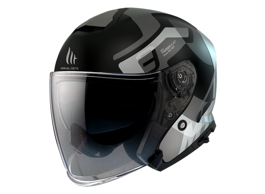 Мотошолом MT THUNDER 3 Jet Silton B2 Matt Grey L