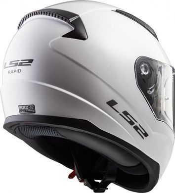 Мотошлем LS2 FF353 Rapid II Solid Gloss White ECE2206 XS