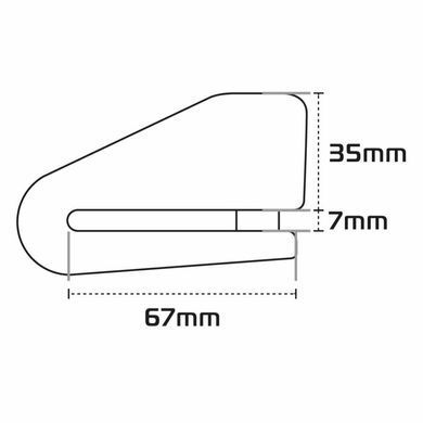 Замок на диск Oxford Alpha XA14 Alarm Disc Lock Yellow/Black