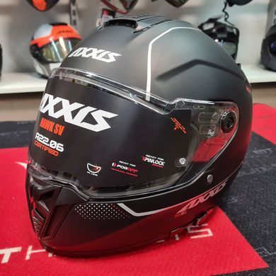 Мотошолом AXXIS HAWK SV Solid A1 Matt Black L