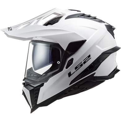 Мотошолом LS2 MX701 Explorer Solid Gloss White XS
