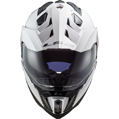 Мотошолом LS2 MX701 Explorer Solid Gloss White XS