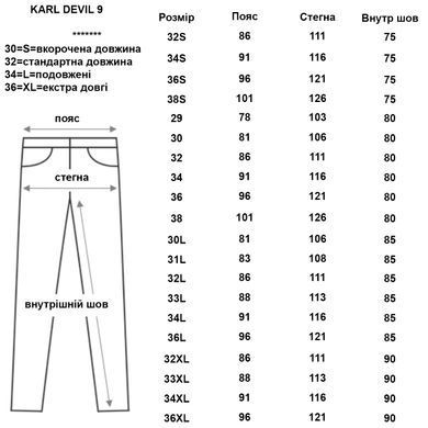 Мотоджинси PandoMoto Karl Devil AA W32-L34