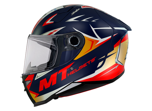 Мотошлем MT Revenge 2 S Acosta A37 Matt Blue ECE2206 XXL