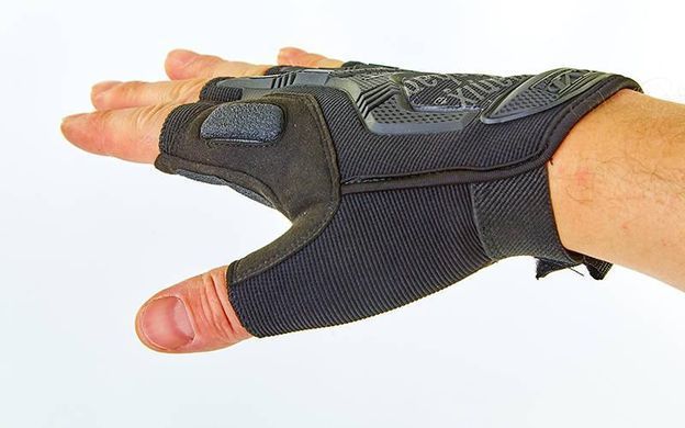 Мотоперчатки Mechanix Mpact 3 Black без пальцев L