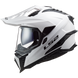 Мотошолом LS2 MX701 Explorer Solid Gloss White XS