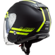 Мотошолом LS2 OF521 Infinity Hyper Matt Titanium Hi-Vis Yellow