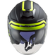 Мотошолом LS2 OF521 Infinity Hyper Matt Titanium Hi-Vis Yellow