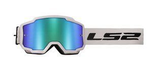 Маска кросова LS2 Charger Goggle White with Green Iridium Visor