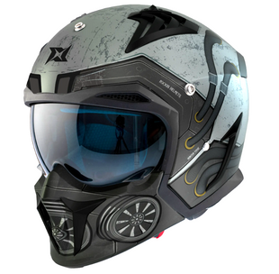 Мотошлем AXXIS HUNTER SV Toxic C2 Matt Gray XS