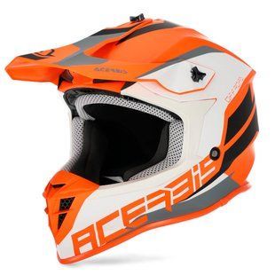 Мотошолом Acerbis LINEAR Orange White L