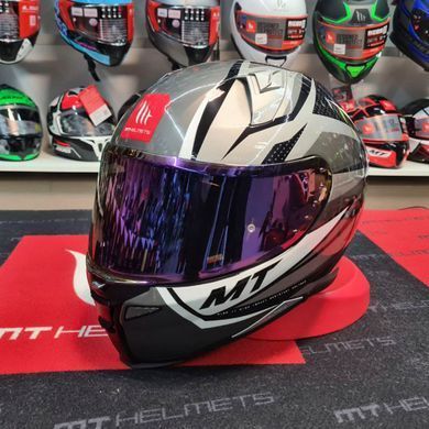 Мотошлем MT Revenge 2 Kley B0 Gloss White M