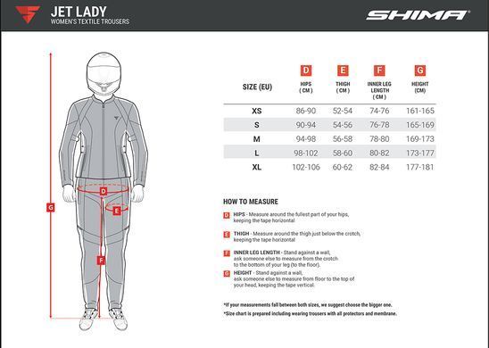 Мотоштаны Shima Jet Grey Lady M