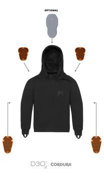 Мотокуртка PandoMoto PHANTOM HOODIE L