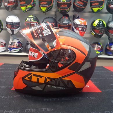 Мотошолом MT ATOM SV W17 A4 Matt Orange L