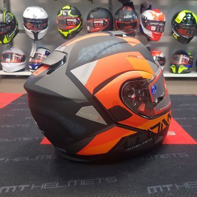 Мотошолом MT ATOM SV W17 A4 Matt Orange L