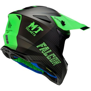 Мотошолом MT FALCON System Matt Fluor Green L