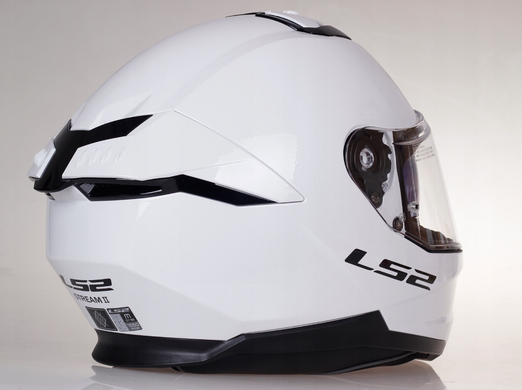 Мотошлем LS2 FF808 Stream 2 Solid Gloss White ECE2206 XXL
