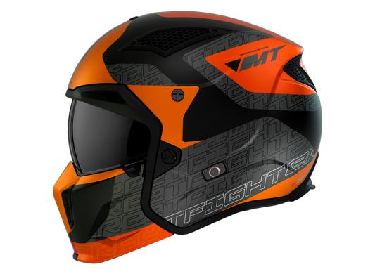 Мотошлем MT STREETFIGHTER SV S Totem B4 Matt Orange ECE2206 XS