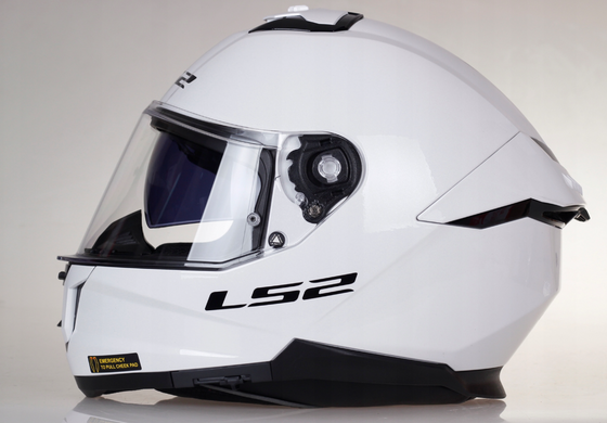Мотошлем LS2 FF808 Stream 2 Solid Gloss White ECE2206 XXL