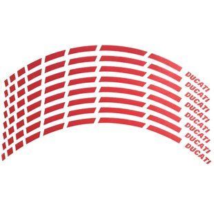 Наклейка на обод колеса Ducati Red