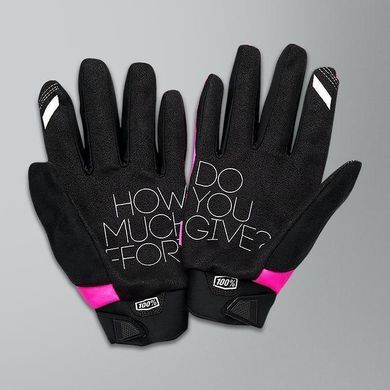 Мотоперчатки женские теплые RIDE 100% BRISKER Women Pink M