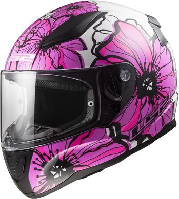 Мотошлем LS2 FF353 Rapid 2 Poppies Pink XXXL