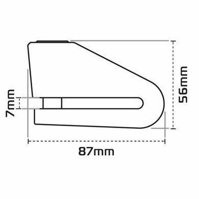 Замок Oxford Alpha XD14 Disc Lock(14mm pin) Black