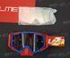 Маска кросова LAZER Goggle Race Style Blue Red - Mirror Silver Lens