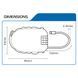 Трос для шолома Oxford Retra Cable 62cm Black