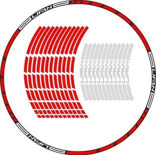 Наклейка на обод колеса Lifan Red White