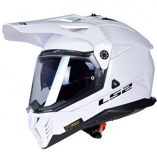Мотошлем LS2 MX702 Pioneer 2 Solid Gloss White 06 XS