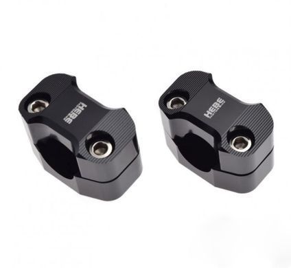 Проставки керма HEBE Black 22мм AW5146