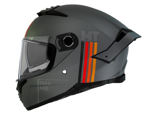 Мотошлем MT THUNDER 4 SV Mil C2 Matt Grey XS