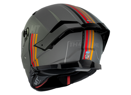 Мотошлем MT THUNDER 4 SV Mil C2 Matt Grey XS