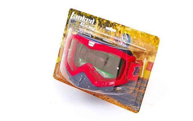 Маска кросова Tanked Red захист носа