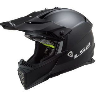 Мотошлем детский LS2 MX437 Fast 2 Mini Matt Black S