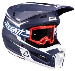 Мотошолом LEATT Moto 3.5 Helmet + Goggle Blue S