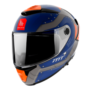 Мотошлем MT THUNDER 4 SV CHEEP A7 Matt Blue XS